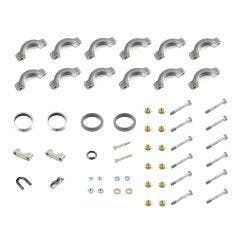 EXHAUST HANGER & CLAMP KIT, 6-BOX SYSTEM - EXHFITTINGKIT3-X