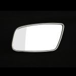 HEATED MIRROR GLASS, LH, ASPHERIC (CHROME BEZEL) - PP57569PACHR-X