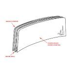 WINDSCREEN GLASS PLAIN - RH8058-X