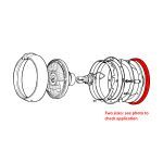 HEADLAMP OUTER RIM WING SEAL - CD547E-X