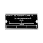 HOOD LABEL - UB39057-X